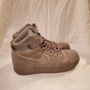 Nike Air Force 1 High '07 LV8' "Dark Stucco" suede mens size 12